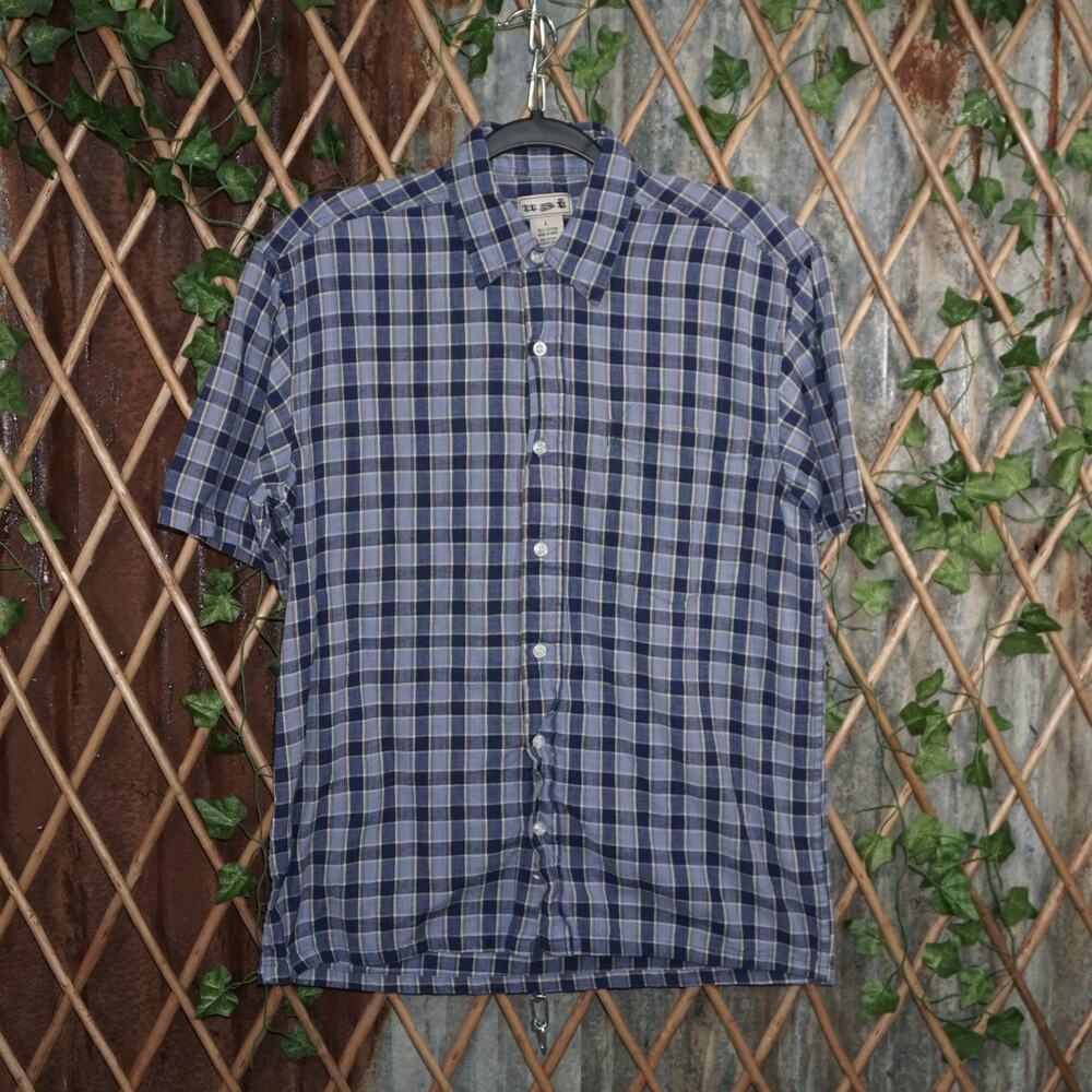 L - Vintage Y2K American Vintage Shirts plaid button